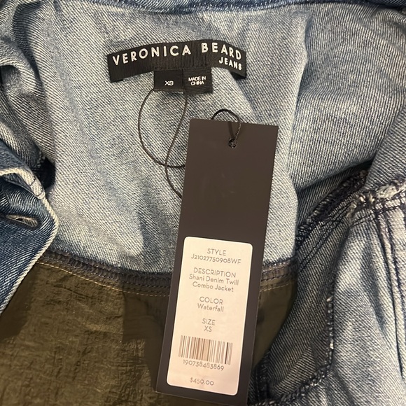 Veronica Beard Shani Waterfall DenimTwill Combo Jacket XS - Picture 11 of 11